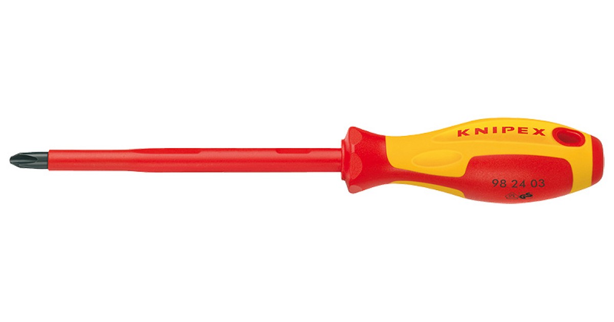 Купить Крестообразная отвертка kn-982400 Knipex оптом в Москве