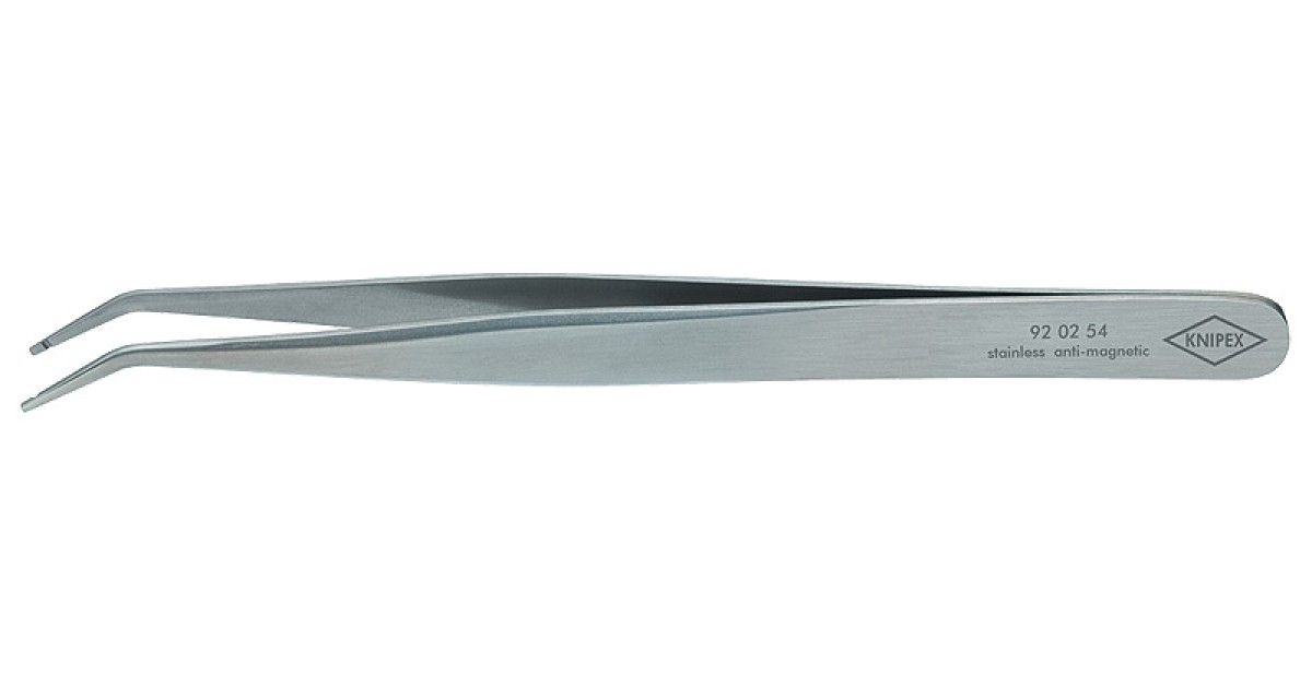 Купить Пинцет SMD прецизионный позиционный, CrNi нерж, 115 мм, гладкие губки 30- KN-920254 Knipex оптом в Москве