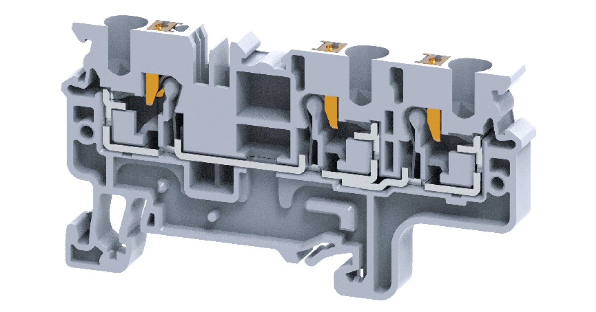 Купить Проходная клемма CP4/3 ConnectWell оптом в Москве