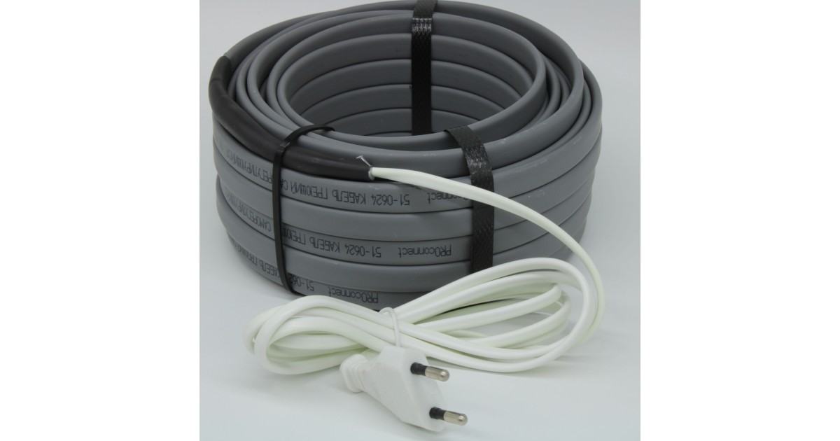 Купить Кабель греющий саморегулирующийся 16Вт/м, на трубу, 15м/240Вт PROconnect оптом в Москве