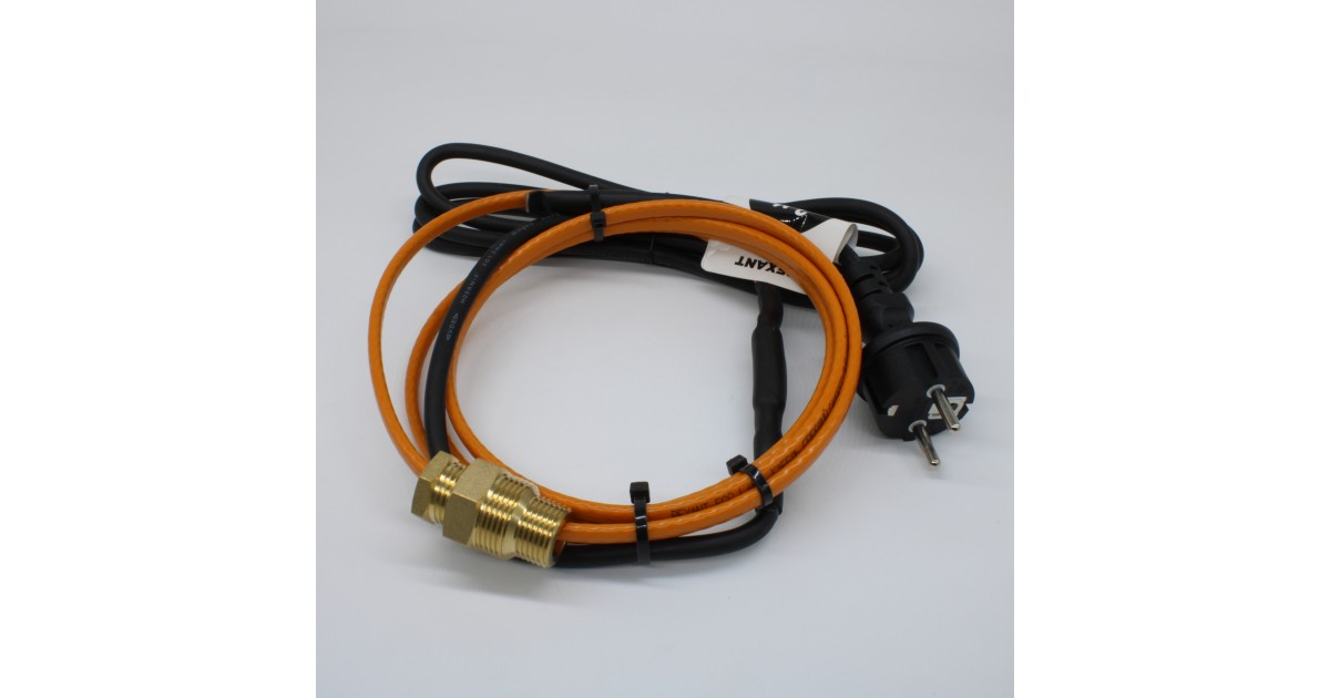 Купить Кабель греющий саморегулирующийся 10HTM2-CT, в трубу, 2м/20Вт Rexant оптом в Москве