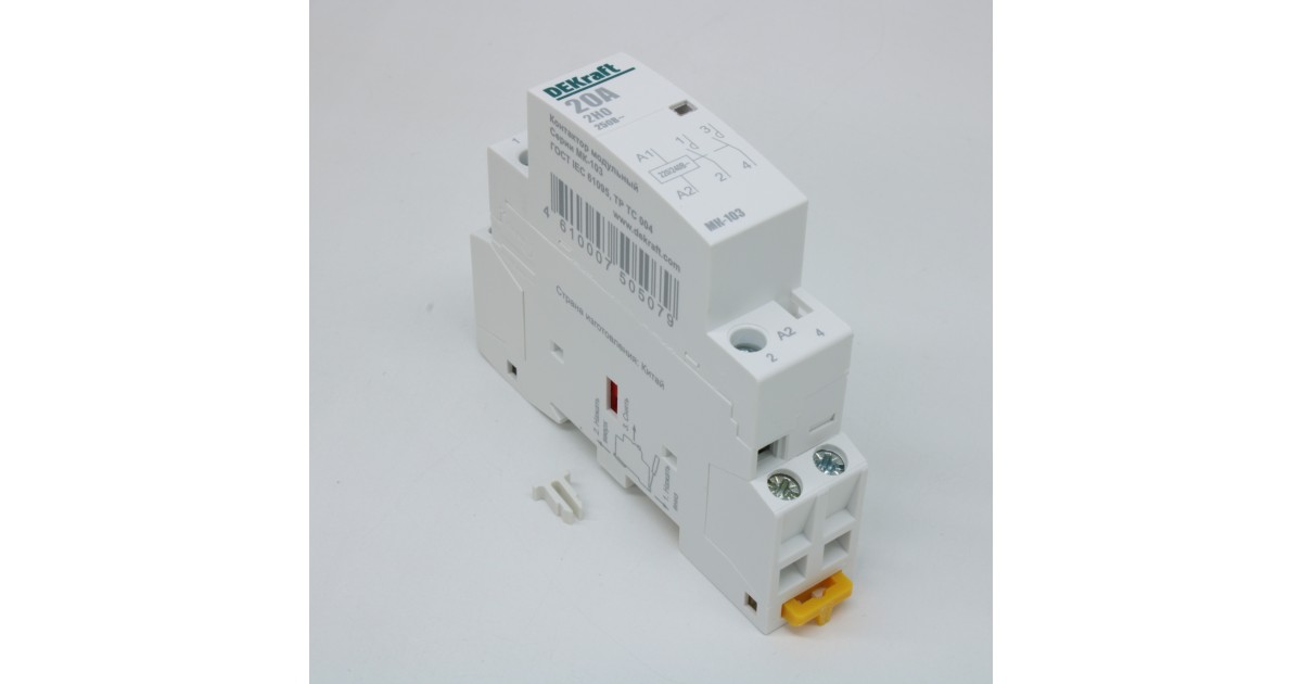 Купить Контактор модульный МК-103 2НО 20А 230В 18057DEK DEKraft оптом в Москве
