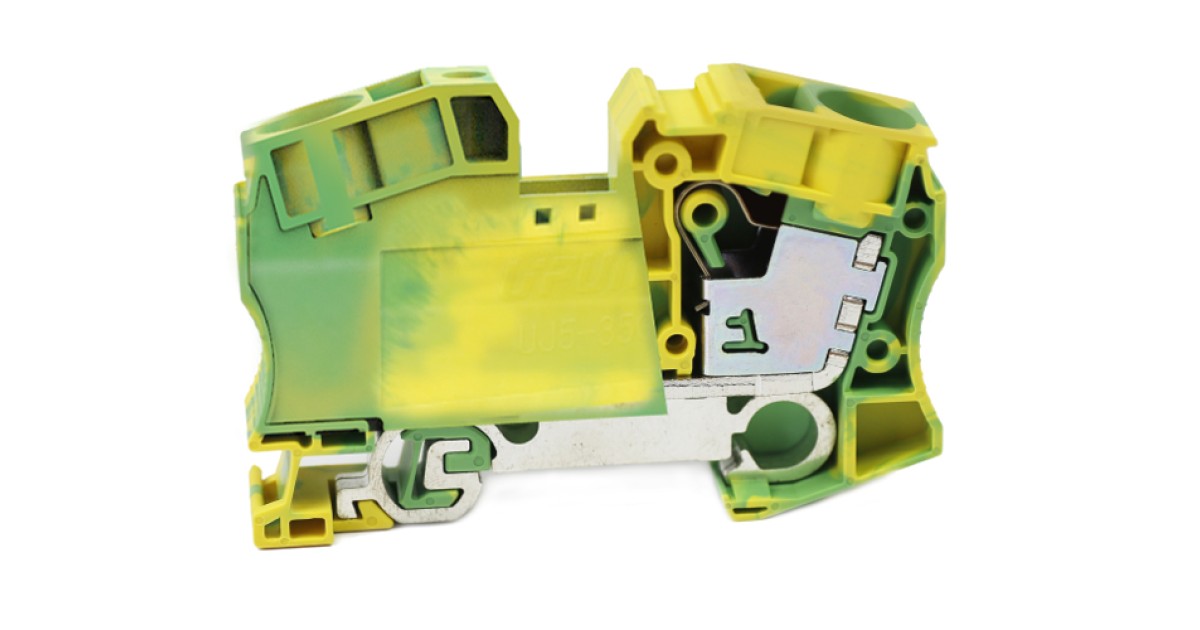 Купить Заземляющая клемма UJ6-35JD Upun оптом в Москве