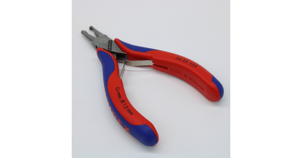 Купить Плоскогубцы захватные монтажные для электроники, для изгиба и обреза деталей на 1.6 мм, 125 мм KN-3622125 Knipex оптом в Москве