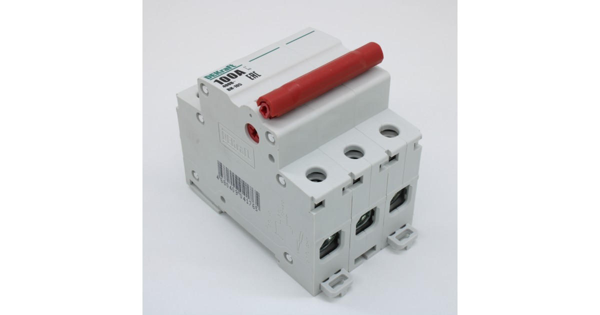 Купить Выключатель-разъединитель 3Р 100А ВН-105 17093DEK DEKraft оптом в Москве