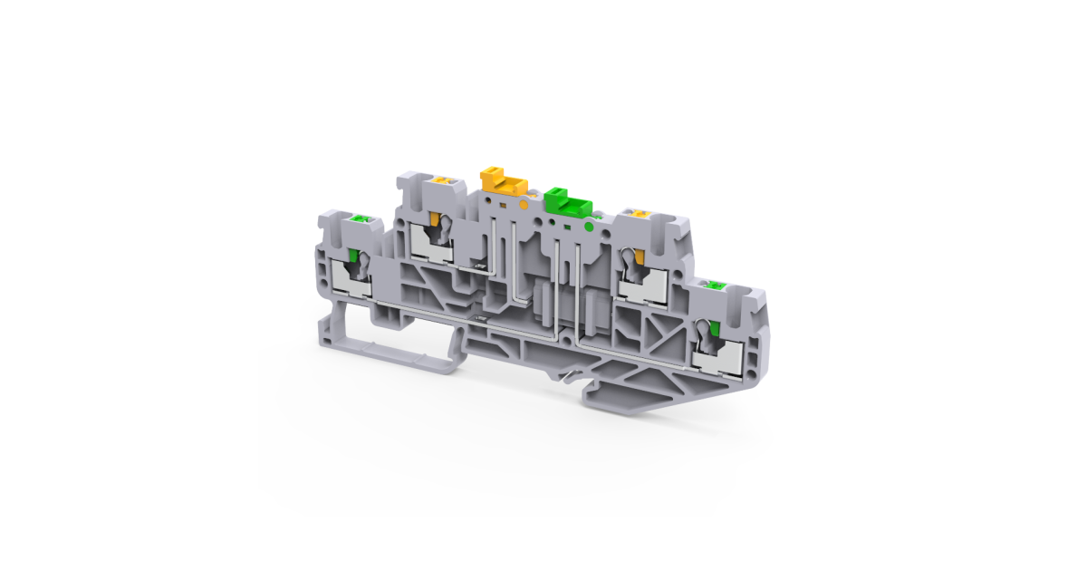 Купить Клемма 2х-ярусная push-in 2,5 кв.мм разъед. OptiClip CPDLK-2,5-2L-MT-N-I-серый 331872 КЭАЗ оптом в Москве