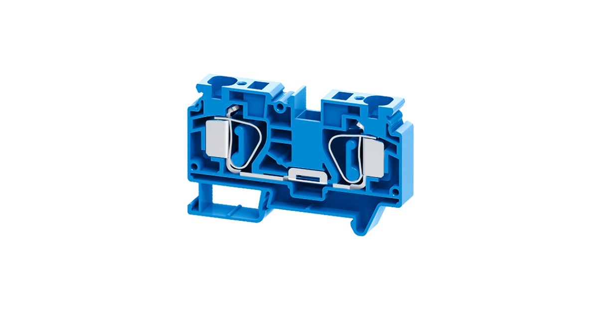 Купить Клемма проходная пружинная OptiClip CSC-16-I-BU-76A-(1,5-16)-синий КЭАЗ оптом в Москве