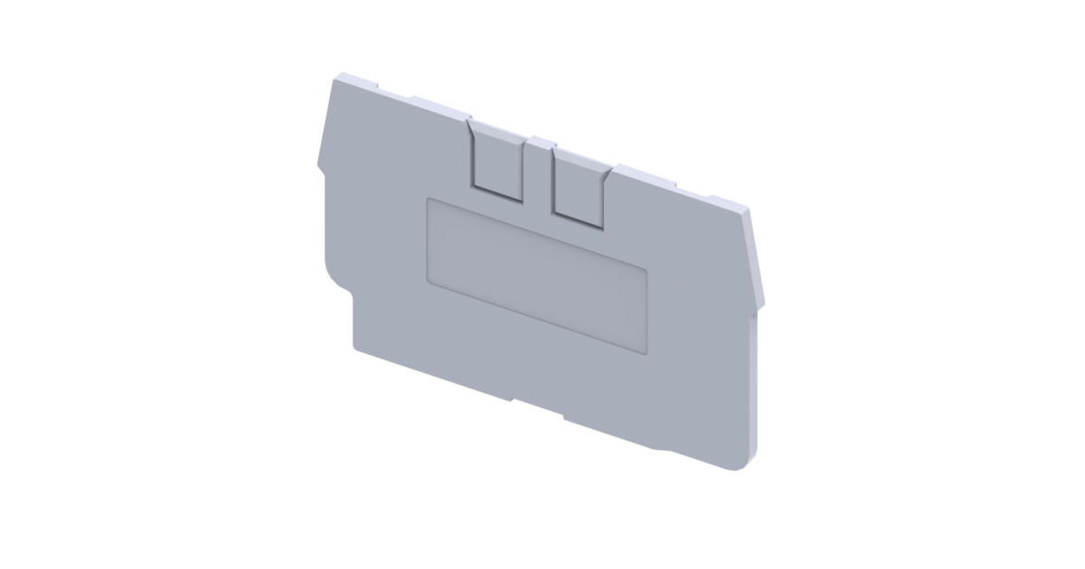 Купить Крышка концевая для клеммы проходной OptiClip EPCX2.5-серый 289723 КЭАЗ оптом в Москве