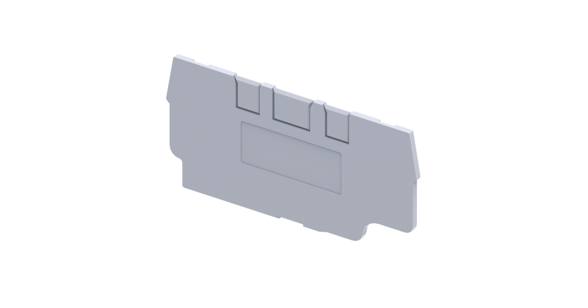 Купить Крышка концевая для клеммы проходной OptiClip EPCX2,5/3-TRIPLET-серый (50шт) 289751 КЭАЗ оптом в Москве