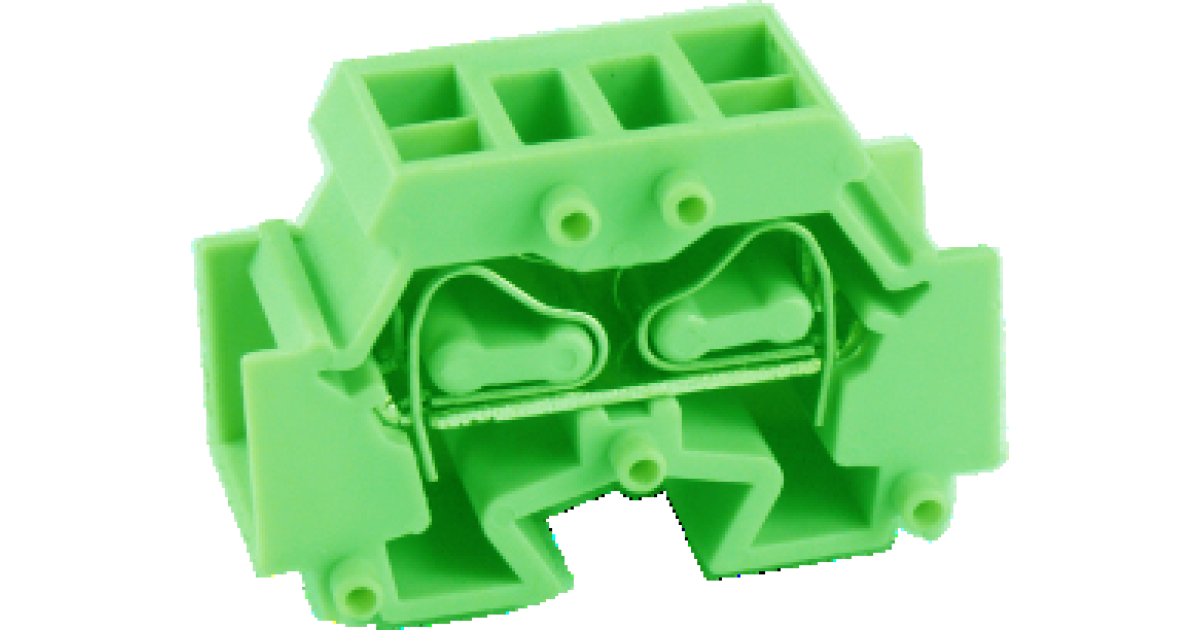 Купить Клемма MINI UJ2-4/2X2(GN) Upun оптом в Москве