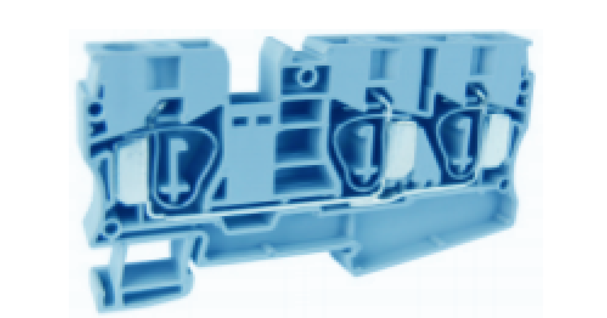 Купить Проходная клемма UJ5-10/1X2(BU) Upun оптом в Москве