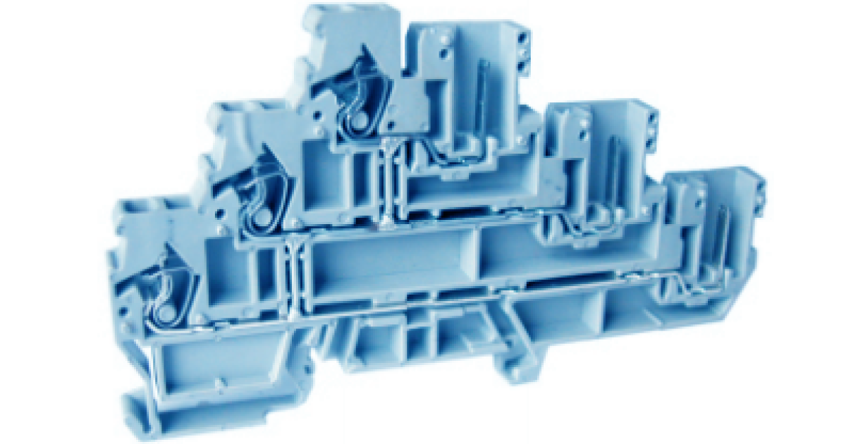 Купить Этажная клемма UJ5-2.5WV/3-3(BU) Upun оптом в Москве