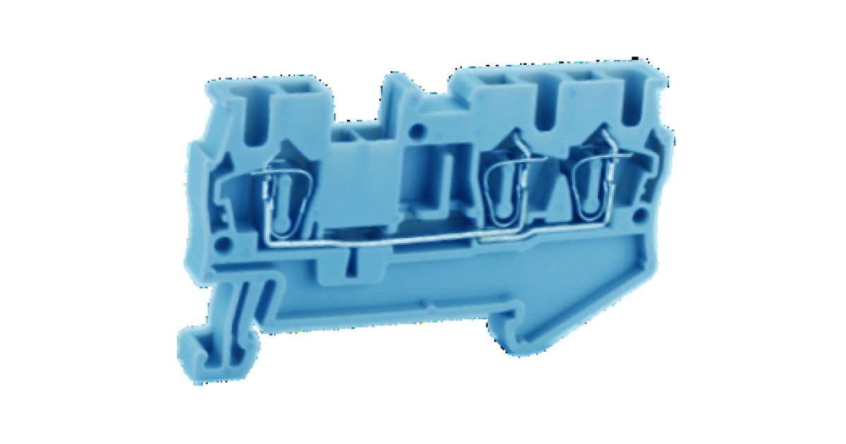 Купить Проходная клемма UJ5-4/1X2(BU) Upun оптом в Москве