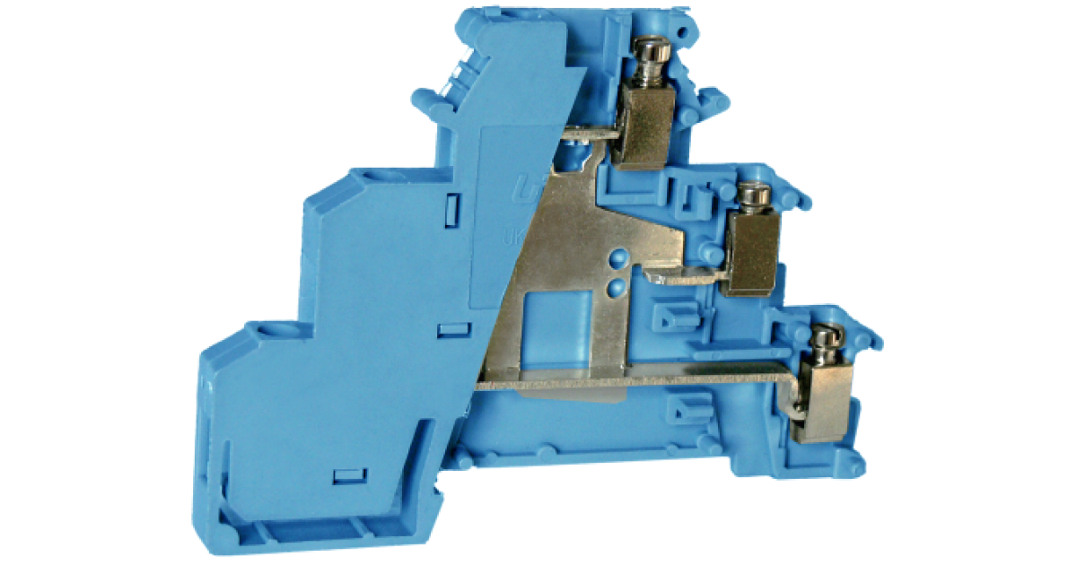 Купить Трехуровневая клемма UKJ-DKD1.5-PV(BU) Upun оптом в Москве