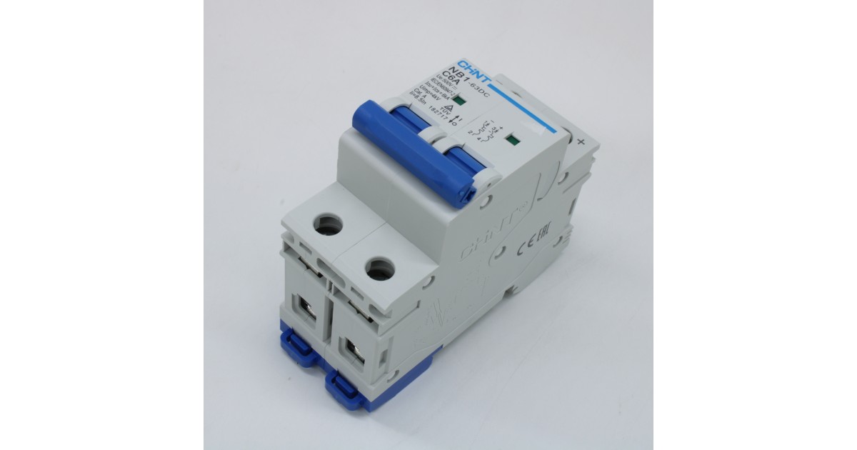 Купить Авт. выкл. NB1-63DC 2P 6А 6кА х-ка C 500В DC (R) 182717 CHINT оптом в Москве