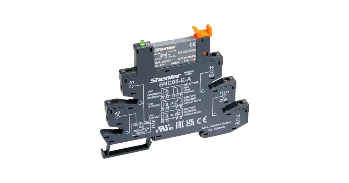 Купить Реле с колодкой RSCD06D1+SNC05-E-AR SHENLER оптом в Москве