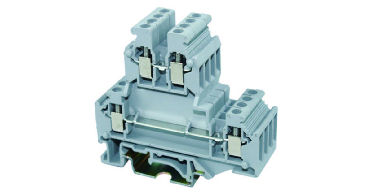 Купить Этажная клемма JUT1-2.5/2Q-GY UTL оптом в Москве