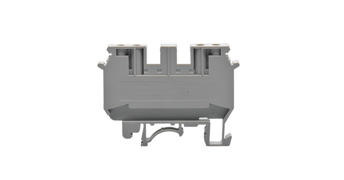 Купить Проходная клемма JUT1-4/2-2-GY UTL оптом в Москве
