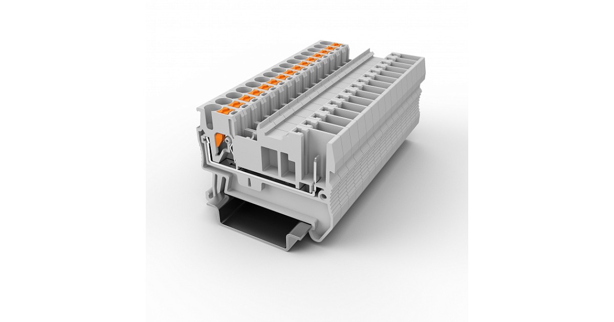Купить Проходная клемма UPT-2.5/1P-GY UTL оптом в Москве