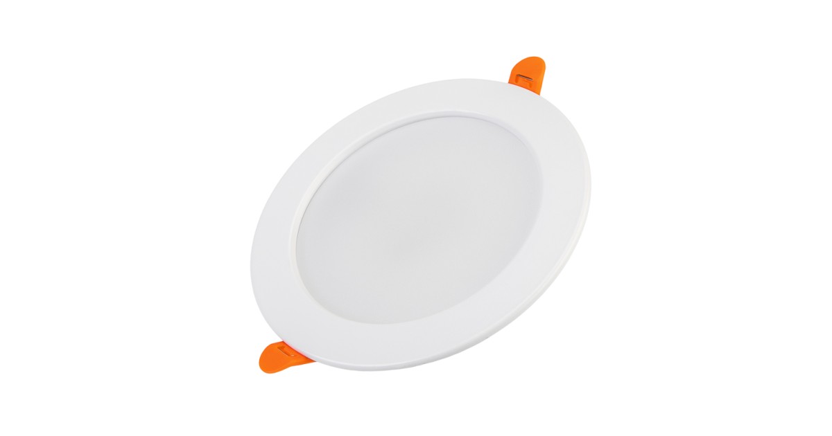 Купить Панель светодиодная встраиваемая круглая 9Вт 230В 6500К 630Лм 118мм белая IP20 606-1007 Lamper оптом в Москве