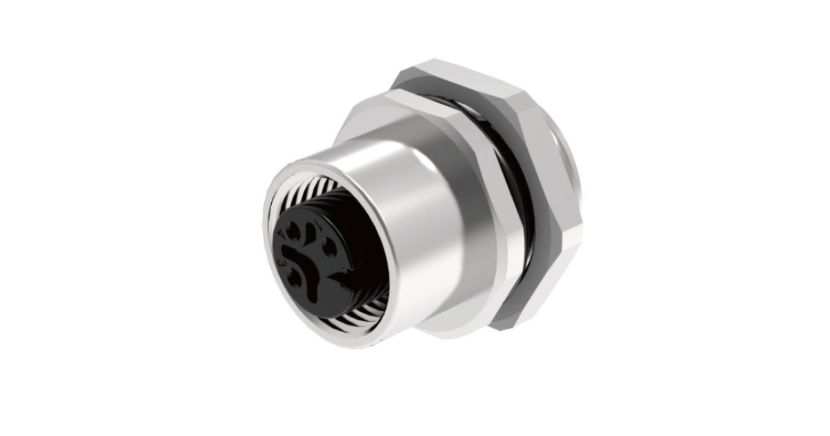 Купить Розеточный разъем в панель M12D04C-FPSFHUR SUPU оптом в Москве