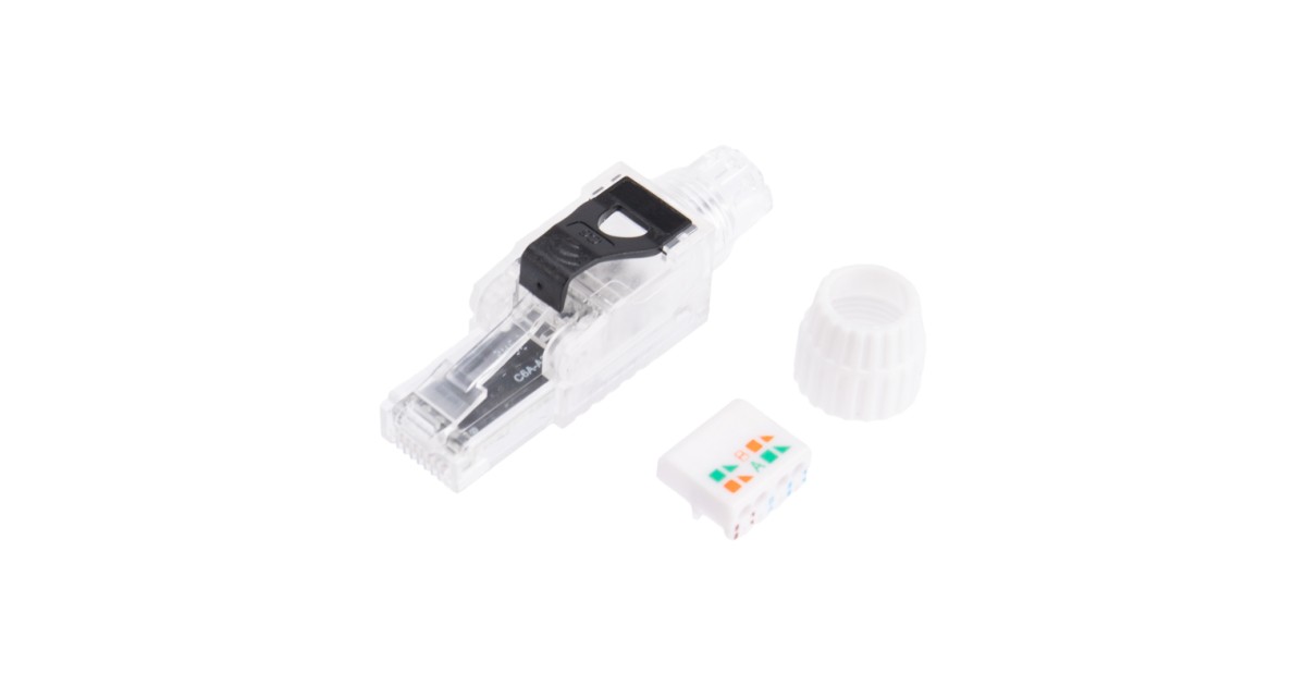 Купить Разъем RJ-45(8P8C) полевой заделки под витую пару, UTP, CAT 6 (50 µ"/ 50 микродюймов) серия PRO 02-0281 Rexant оптом в Москве