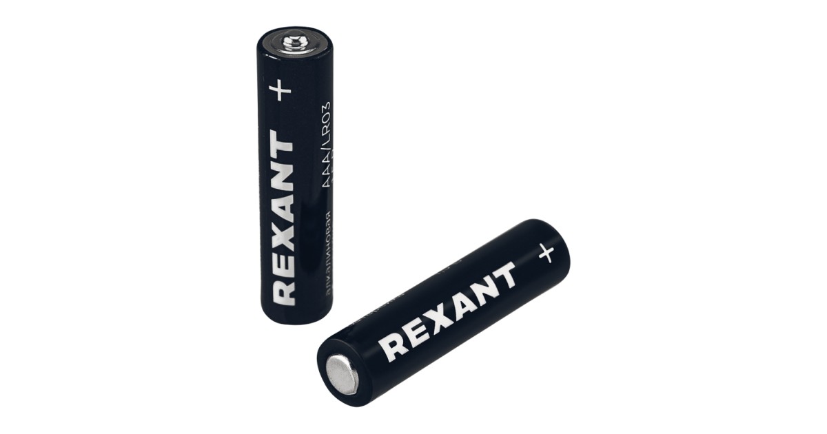 Купить Батарейка алкалиновая AAA/LR03 мизинчиковая 1,5В блистер 4 шт. 39-1012 Rexant оптом в Москве