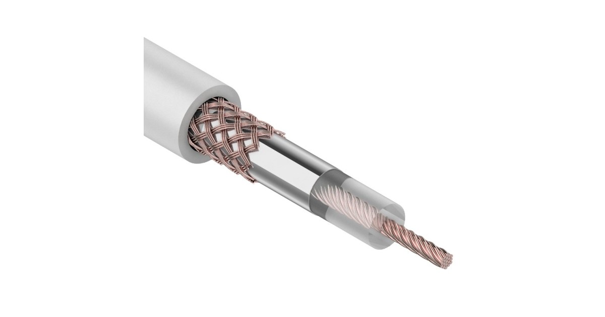 Купить Кабель коаксиальный RG-58 A/U, 50 Ом, Cu/Al/Cu, 64%, 100м, INDOOR, белый Rexant оптом в Москве