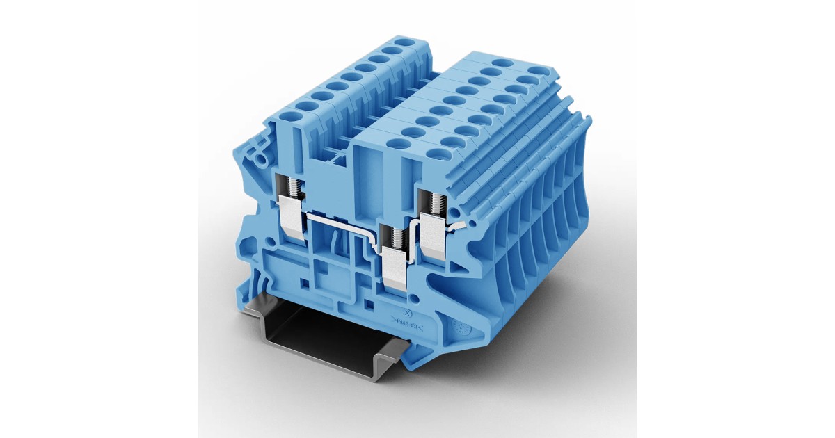 Купить Проходная клемма UUK-2.5/1-2-BE UTL оптом в Москве