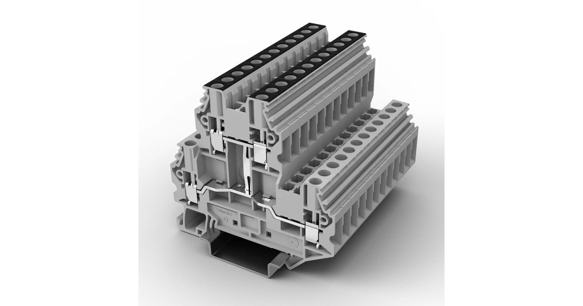 Купить Этажная клемма UUK-2.5/2L-GY UTL оптом в Москве