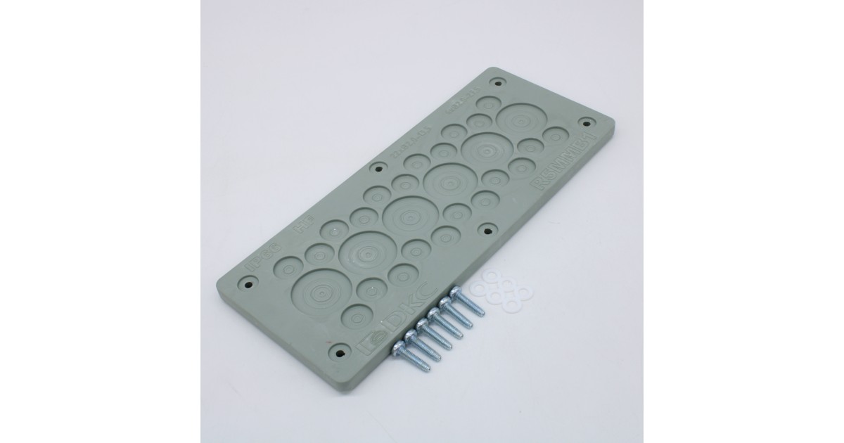 Купить Мембранный кабельный ввод, EPDM, IP66, t эксп. -70..+90, ШхВ 216х89 мм, 22xo2,0-13,5 мм, 6xo2,0-27,5 мм R5MMB1 DKC оптом в Москве