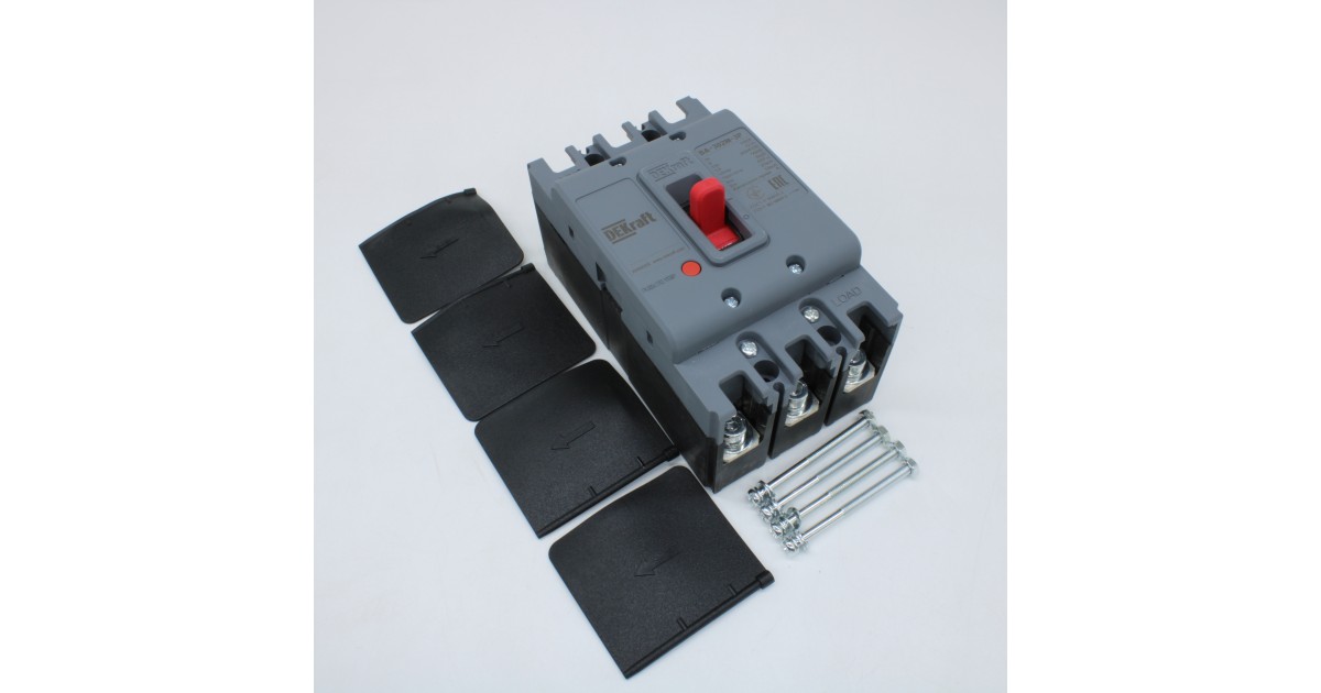Купить Силовой автоматический выключатель для защиты двигателя 3P 100А 25кА ВА-302  22809DEK DEKraft оптом в Москве