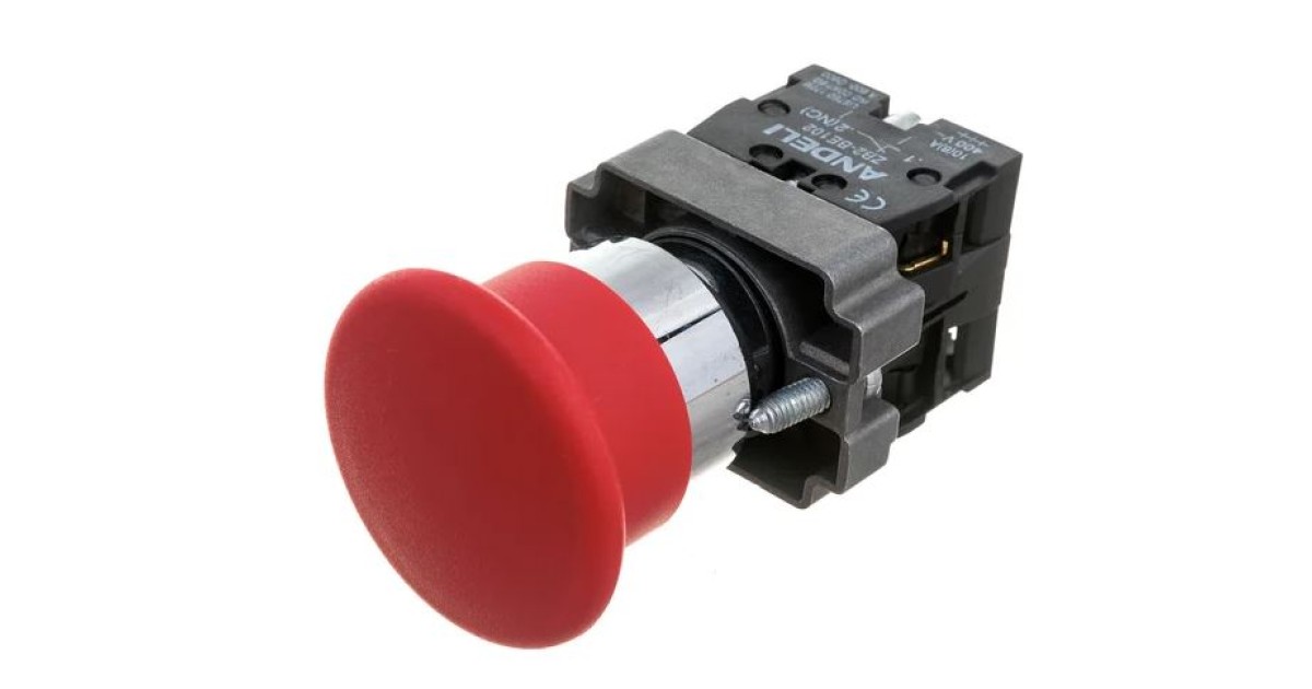 Купить КНОПКА XB2-BС45 "ГРИБОК" БЕЗ ПОДСВЕТКИ К Andeli оптом в Москве