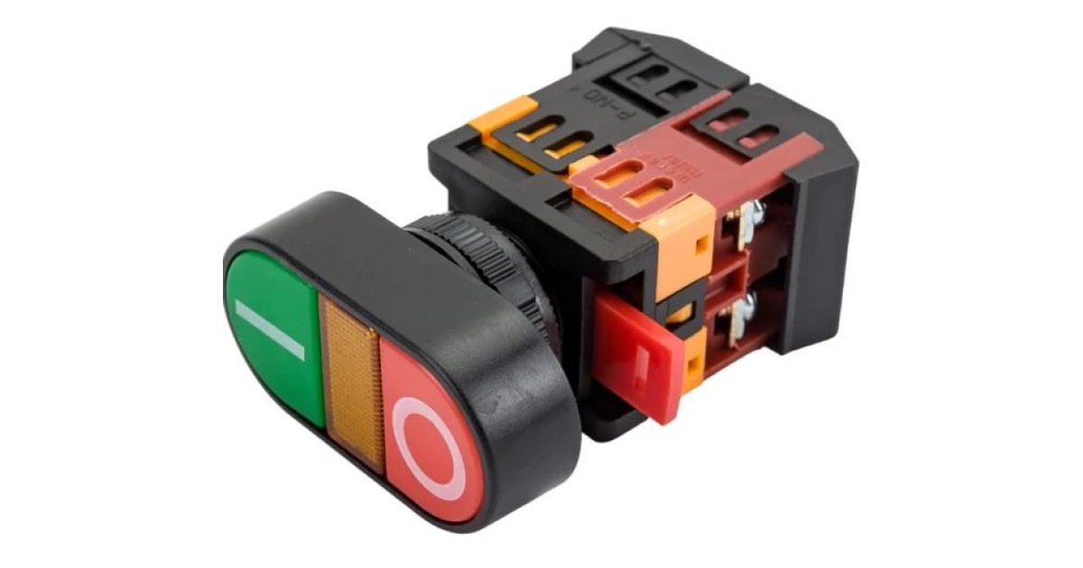 Купить КНОПКА APВВ-22N "ПУСК-СТОП" D22ММ НЕОН/2 Andeli оптом в Москве